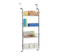 Hanging chrome rack Wall-Mounted Storage 4 Shelves Hanging Bathroom Shelf