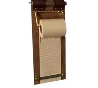 Hanging Clipboard Notebook Kit - Retro Kraft Writing Pad with Refillable Paper Rolls for Note Taking, To Do Lists, Sketching, Journaling, and Wall Decoration