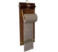 Hanging Clipboard Notebook Kit - Retro Kraft Writing Pad with Refillable Paper Rolls for Note Taking, To Do Lists, Sketching, Journaling, and Wall Decoration