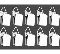 Hanging Clips Pack of 10 Triangle Back Medium Power for Tapestry Small Rugs,Towel, Shawl and Paintings by Wise Linkers (White)
