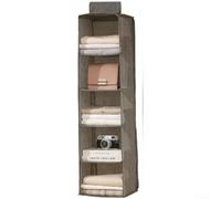 Hanging Closet Organizer, Foldable Multi-Layer Wardrobe Storage Bag with Breathable Non-Woven Fabric for Clothes and Undergarments, Space Saving Shelf with Reinforced Structure(G)