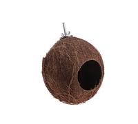 Hanging Coconut Bird House Natural Fiber Shells Nest Hide Toys For Hamster Cage Accessories Parrot African Grey For Small Parrots For Large Birds Conure Macaw Christmas Parts Set Large Shoulder Paper