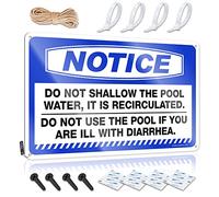 Hanging Cool Wall Art Gift For Cook | Notice Do Not Shallow The Pool Water It Is Recirculated Spring Dorm Decoration(20X30CM)