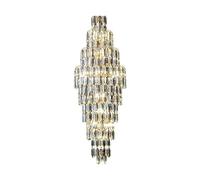Hanging Crystal Chandelier, Luxury Spiral Lamp for Villa and Hotel Living Room, High-End Duplex Building Lighting Fixture