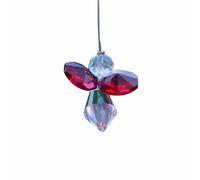 Hanging Crystal Guardian Angel Birthstone Suncatcher Jan to Dec (January- Red Garnet)