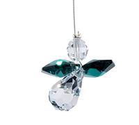 Hanging Crystal Guardian Angel Birthstone Suncatcher MAY - EMERALD - Embellished with Swarovski Crystals