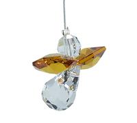 Hanging Crystal Guardian Angel Birthstone Suncatcher NOVEMBER - TOPAZ - Embellished with Swarovski Crystals