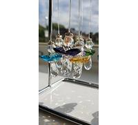 Hanging Crystal Guardian Angels Sun catchers (Turquoise)