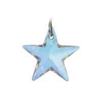 Hanging Crystal Suncatcher/Rainbow Maker with 28mm Blue AB Star Crystal - Embellished with Swarovski Crystals