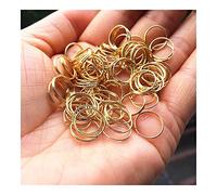 Hanging Crystals Prisms 1000pcs/lot 12mm Gold Plated Stainless steel round Rings, pendants Metal Connectors Hangings Crystals for Decoration