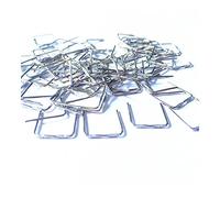Hanging Crystals Prisms 100pcs/lot 12mm Chrome Stainless Steel Square Buckle For DIY Accessories Lighting Curtain Bead Metal Connectors Hangings Crystals for Decoration