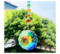 Hanging Crystals Prisms 1pcs Seven Crystal Prism Hanging Chandelier Lighting Accessories Garden Decor Hangings Crystals for Decoration
