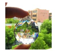 Hanging Crystals Prisms 40mm 40Pcs/lot, Clear Crystal Faceted Balls Crystal Chandlier Ball Hangings Crystals for Decoration
