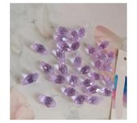 Hanging Crystals Prisms 50pcs Purple 12x6mm Loose Teardrop Drop Crystal Pendants Prisms Faceted Hanging Wedding Party Hangings Crystals for Decoration