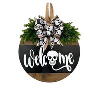 Hanging De Cor Halloween Indoor Outdoor Corations Wreath For Door Porch Farmhouse Window Fall Home (Sku Ll) Easter Signs for Wreaths (Brown, 32x32cm)