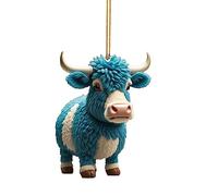 hanging decor ornaments Cute Cartoon Cow Car Hanging Home Tree Ornament Tree Ornament Home Decoration Window Wall Living Room Decoration Decor 1 Piece Winter And Garland