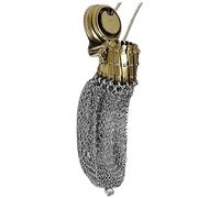 hanging decor ornaments Handmade 1920's English Purse Chain Mail Mesh Mesh Purse Mini Vintage Double Holder With Lid Gate Top Silver Rare Collectible Antique Accessory Carved Pendant Bead Auctions