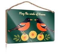 Hanging Decor Sign May The Winds of Heaven Blow Gently Wood Kitchen Decor Front Door Decor(20X30CM)