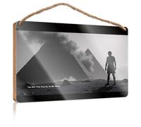 Hanging Decor Wood The Wild Tone Vinyl Co to The Moon Wooded Sign Farm House Decorations Gifts for The Office(23X35CM)