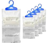 Hanging Dehumidifier Perfect for Wardrobe, Bedroom, Bathroom, Basement - Helps to Absorb Moisture, Mould, Damp - Condensation Remover, Versatile and Long Lasting (Pack of 18)