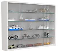 Hanging display cabinet Wall display case glass Drivalo L 55x75x12 - VCM
