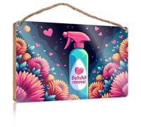 Hanging Door Sign Plaque Cleanse Your Space with Our Magical Bullshit Remover! Porch Funny Signs Backyard Decor(15X28CM)