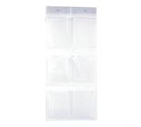 Hanging Door Storage Bag for Shoes and Household Items, 3-Pack Multi-Compartment Non-Woven Organizer, Breathable Rack for Bedroom Bathroom Laundry Room(White)