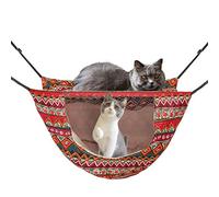 Hanging Double-Tier Soft Hammock for Cat Cages, Cozy Resting Spot for Kittens, Rabbits, or Tiny Pets, Suitable Year-Round Indoor Use, Easy Setup, for Living Room, Bedroom, Balcony, Multicolor
