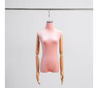 Hanging Dress Form Mannequin for Retail & Theater - Upper Body Sewing Dummy with Hook & Wooden Flexible Arms for Tailors & Cloakrooms