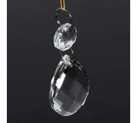 Hanging Drops Pendant-10Pcs Clear Glass Crystal Prisms Chandelier Pendant Light Lamp Part Drops DIY Accessories