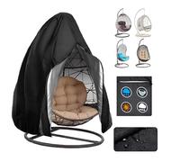 Hanging Egg Chair Cover, 200 * 230cm Waterproof Heavy Duty Outdoor Patio Rattan Hanging Cocoon Chair Cover with Zipper, 210D Oxford Fabric, Anti-UV , Windproof, Insect Resistant