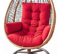 Hanging Egg Chair Cushion, Waterproof Polyester Replacement Swing Seat Pad with Thick PP Cotton Filling, Indoor Outdoor Garden Hammock Chair Cushion for Patio,red