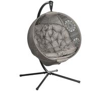 Hanging Egg Chair Stand Cushion Foldable Swing Side Pocket
