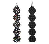 Hanging Enamel Lapel Pin Display Panels Organizer With 5 Loose-leaf Board Pieces, Brooch Pin Enamel Pin Display Pages, Badge Collection Display Holder Holds At Least 120 Pins.(Pins Not Included),