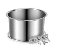Hanging Feeding Bowl - Water Crate, Stainless Steel Cup | Cage Attachment Pet Container, Dry Wet Food Tray for Dogs and Cats