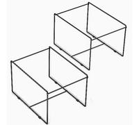 Hanging File Folder Frame Letter Size,10" H,Height Dot Not Fit All Filing Cabinet Drawer,Desk Metal Hanging Folders Organizer Holder Rack,Black,2 Pack