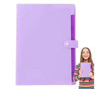 Hanging Files, for Receipts at Home, A4 Size, Portable, Versatile Storage Solution with Coloured Labels and Seven Compartments for School, Home, Office, Bills Receipts