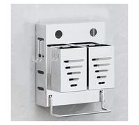 Hanging Flatware Organizer,Kitchen Wall Mount Utensil Holder with Hooks,Knife Holder Storage Box,Cutlery Silverware Drainer,Utensil Rack for Kitchen Dining(Silver)