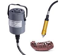 Hanging Flexshaft Mill, Electric Grinder Carver, 380W Professional Rotary Tool Electric Grinder Carver for Engraving, Polishing, Cutting, Drilling of Glass, Crystal, Gemstones, Jade, Wood, Metal