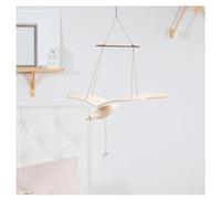 Hanging Flying Flapping Seagull, Soaring Seagulls Hanging Mobile Wing Wood Hanging Flying Flapping Seagull for Home Decoration