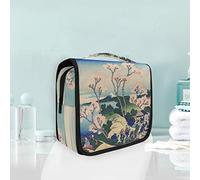 Hanging Foldable Toiletry Cosmetic Bag Japan Pink Life Draw Makeup Travel Organizer Bags Case for Women Girls Bathroom