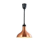 Hanging Food Heat Lamp, Commercial Food Warmer, Warming Lamps Retractable Style with 275W Bulb, Height Adjustable, Fry Heating Light for Restaurant, Catering, Kitchen (Rose Gold)