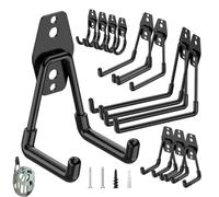 Hanging Garage Hooks - 12 Pieces Heavy Duty Shelf Hangers | Stainless Steel Garage Wall Mounted Hooks | for Home Basement Stores Shops Tools &