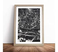 Hanging Garden By Paul Nash | Framed Wall Art Print | Modern Home Decor Picture | Ready to Hang Artwork for Living Room, Bedroom, Kitchen or Office | Multiple Sizes