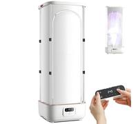 Hanging Garment Steamer,Folding Clothes Drying Machine Control Electric, W/Remote Control,The Built-In Sensor Ensures Safety By Automatically Shutting Off The Radiation Light When You Approach