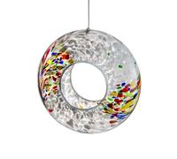 Hanging Glass Bird Feeder - White