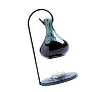 Hanging Glazed Ceramics Essential Oil Burners Aromatherapist Diffuser Tealight Holder With Iron Stand Home Decors Wax Melt Warmer