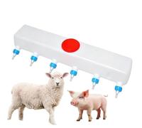 Hanging Goat Milk Feeder-6/7/9 Pcs, 3-6H Constant Temperature(35℃-42°C), Length: 78/80 /90 Cm,Widen The Filling Port, For Breeding, Animal Husbandry(6 bits)
