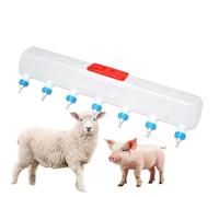 Hanging Goat Milk Feeder-6/7/9 Pcs, 3-6H Constant Temperature(35℃-42°C), Length: 78/80 /90 Cm,Widen The Filling Port, For Breeding, Animal Husbandry(7 bits)