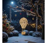 Hanging Gold Twist Light Up Hot Air Balloon